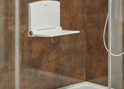 Careco Chroma Wall Mounted Folding Shower Chair BA03040005 Soft Close Bathroom Seat