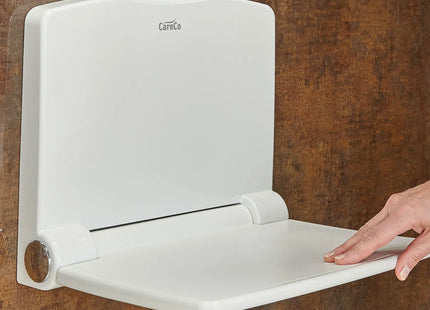 Careco Chroma Wall Mounted Folding Shower Chair BA03040005 Soft Close Bathroom Seat