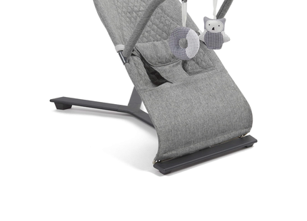 Babylo Gravity Baby Bouncer – 3-Position Recline, Foldable & Toy Bar, Grey