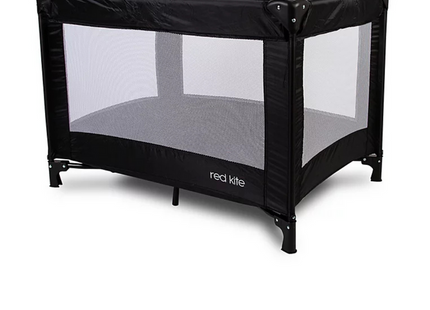 Red Kite Sleep Tight Travel Cot – Lightweight, Compact & Easy-Fold, Black