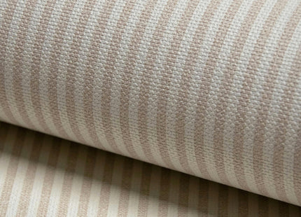 Grandeco Pinstripe Nursery Textured Wallpaper 10m x 53cm – Natural Beige, LL-03-10-0