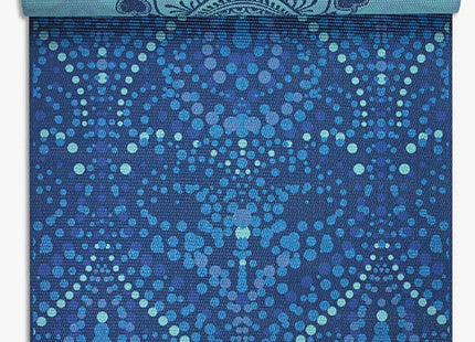 Gaiam Mystic Sky Reversible Yoga Mat 6mm – Blue