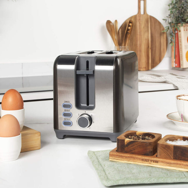 Salter Cosmos 2-Slice Toaster, 7 Levels – 930W, Grey - Used