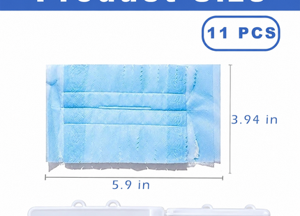 10 Pack Blue Flash Dust Magnet Duster Refills with Extender Handle