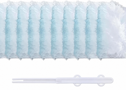 10 Pack Blue Flash Dust Magnet Duster Refills with Extender Handle