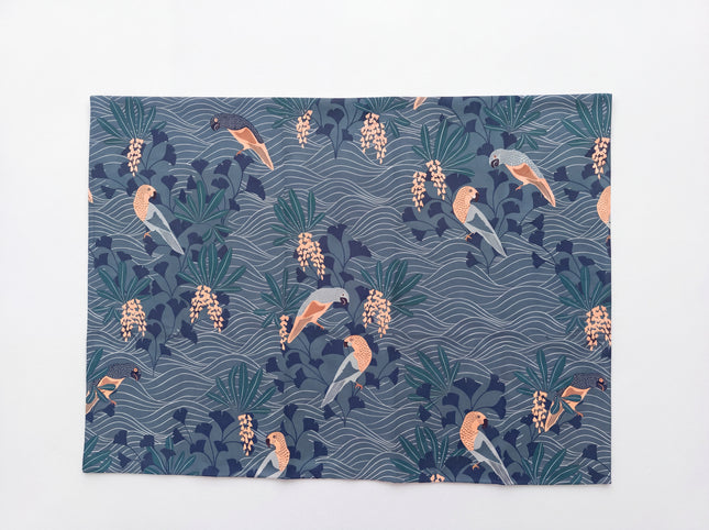 La Redoute Intérieurs Parrot & Tropical Leaf Pillowcase 40 x 60cm – Blue