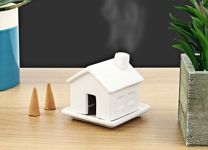Gift Republic Porcelain Incense House with Sandalwood Cones