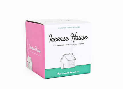 Gift Republic Porcelain Incense House with Sandalwood Cones