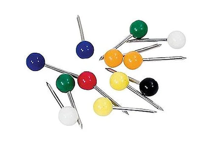 Q-Connect Map Pins – Assorted Colours, 20mm Length (Pack of 60)