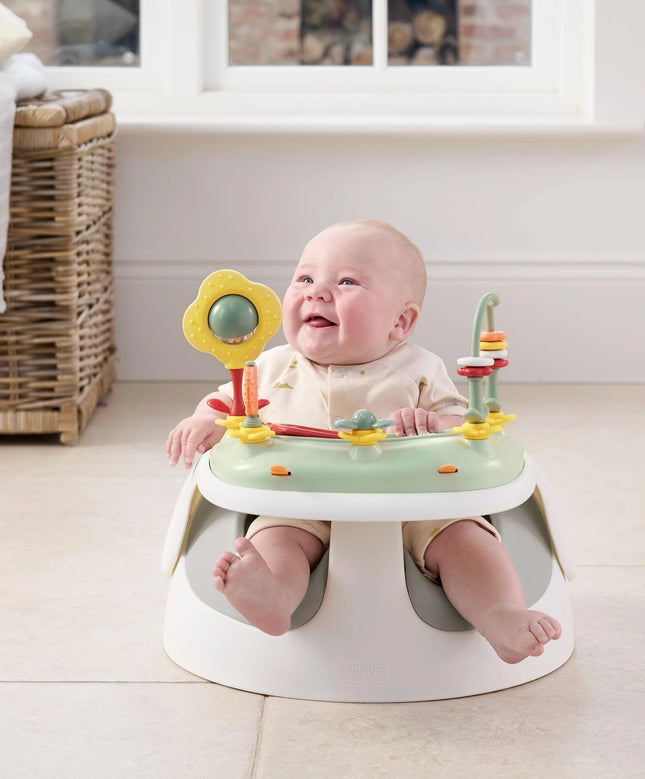Mamas & Papas Snug Floor Seat with Activity Tray - Pebble Grey