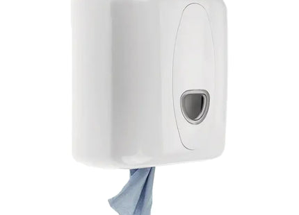 Excel Centrefeed Paper Roll Dispenser White Lockable Wall Mounted Plastic Dispenser