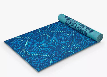 Gaiam Mystic Sky Reversible Yoga Mat 6mm – Blue