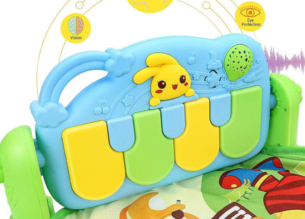 Luchild Baby Piano Gym Activity Play Mat with 5 Toys – 0+ Months