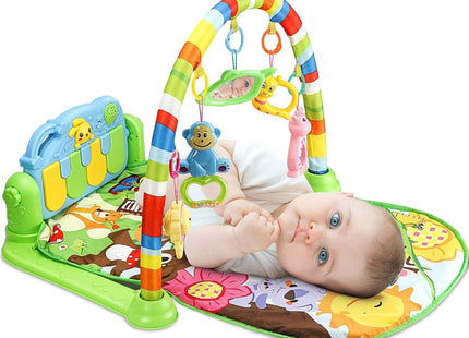 Luchild Baby Piano Gym Activity Play Mat with 5 Toys – 0+ Months