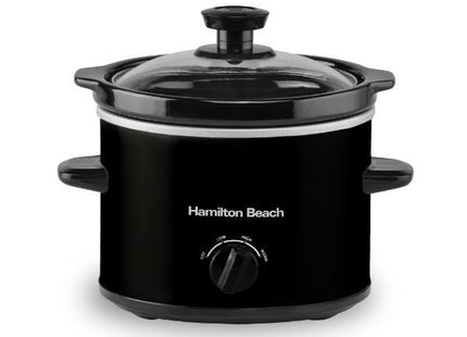 Hamilton Beach 1.8L Mini Slow Cooker, 90W Compact Cooker Black