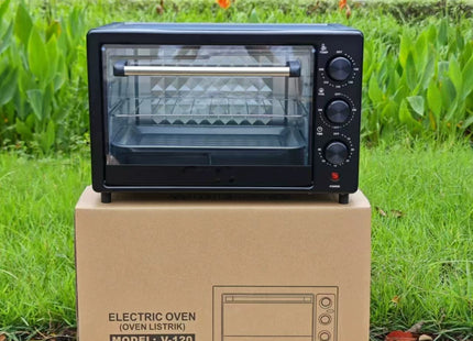 25L Electric Mini Oven 1500W Countertop Cooker Grill & Toaster – Black