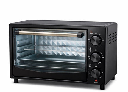 25L Electric Mini Oven 1500W Countertop Cooker Grill & Toaster – Black