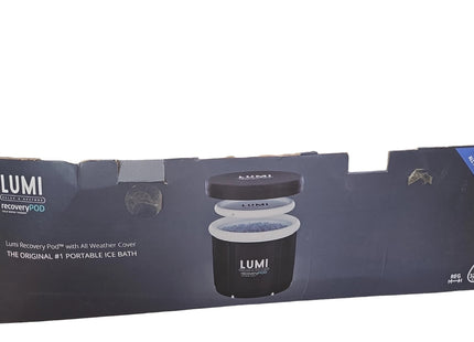 Lumi Recovery Pod Ice Bath 320L, Portable Cold Therapy Tub, Black - USED