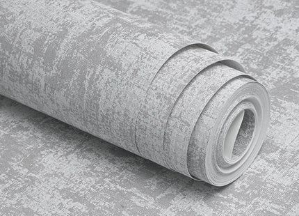 Textured Grey Shimmer Embossed Wallpaper Roll – Modern Non-Woven Wall Covering