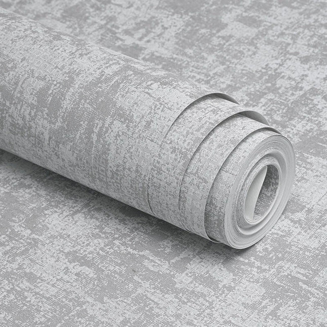 Textured Grey Shimmer Embossed Wallpaper Roll – Modern Non-Woven Wall Covering