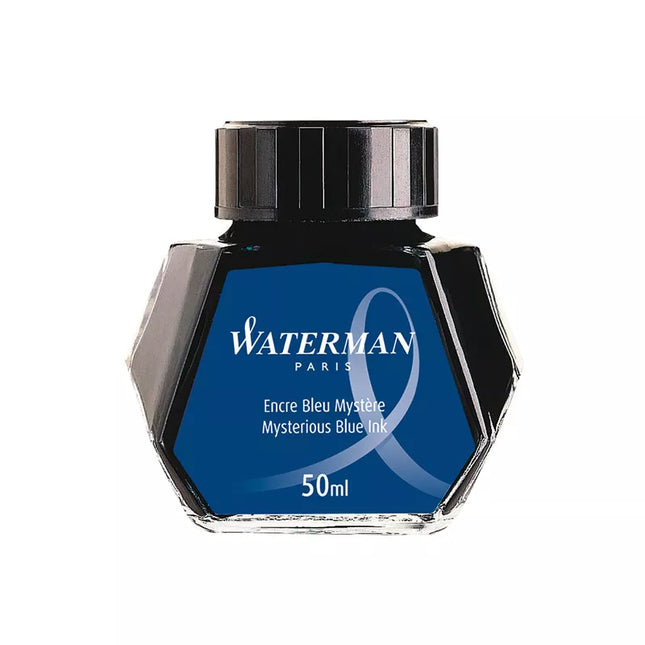 Waterman Bottled Fountain Pen Ink – Mysterious Blue, 50ml