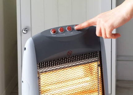 Beldray 1200W Portable Halogen Heater with Oscillation & 3 Heat Settings