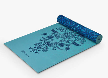 Gaiam Mystic Sky Reversible Yoga Mat 6mm – Blue