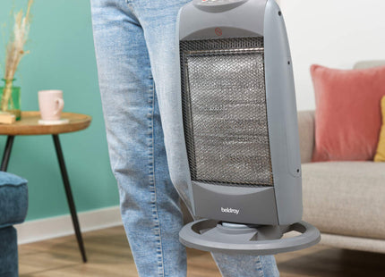 Beldray 1200W Portable Halogen Heater with Oscillation & 3 Heat Settings