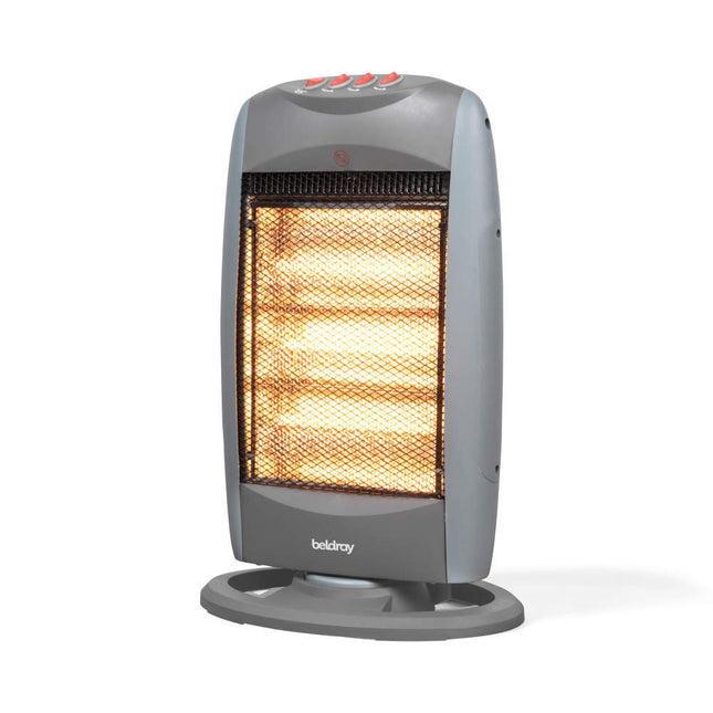 Beldray 1200W Portable Halogen Heater with Oscillation & 3 Heat Settings