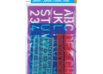 Tiger Stencil Set – 4 Piece, Assorted Colours and Sizes