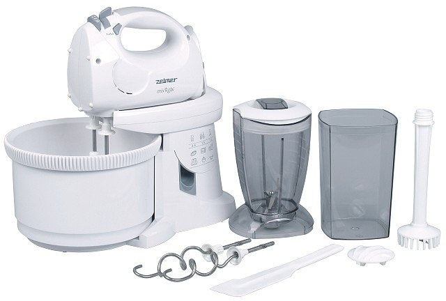 Zelmer Mix Robi 381.61 Stand Mixer, 5 Speed with Rotating Bowl & Hand Blender - EU Plug